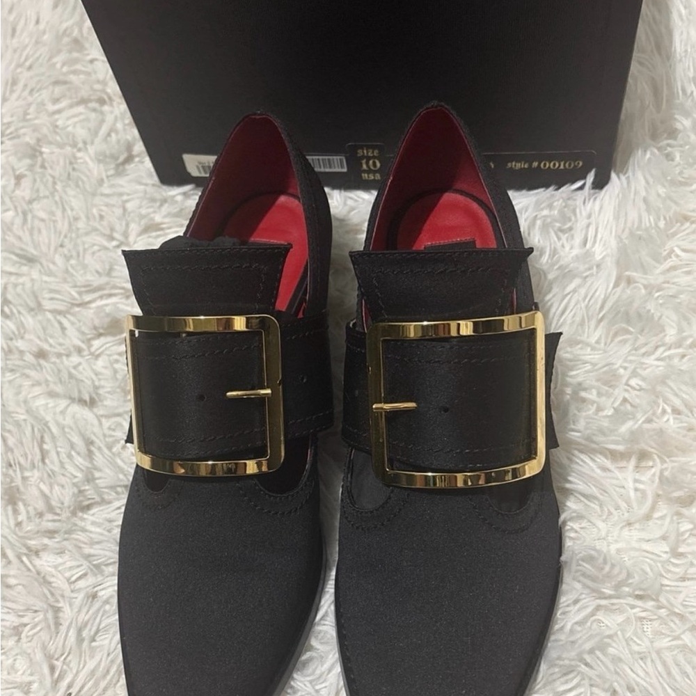 Von D Coven gold buckle Shoes